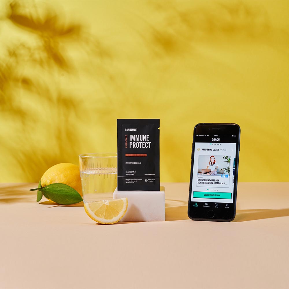 IMMUNE PROTECT Pulver von BRAINEFFECT mit App